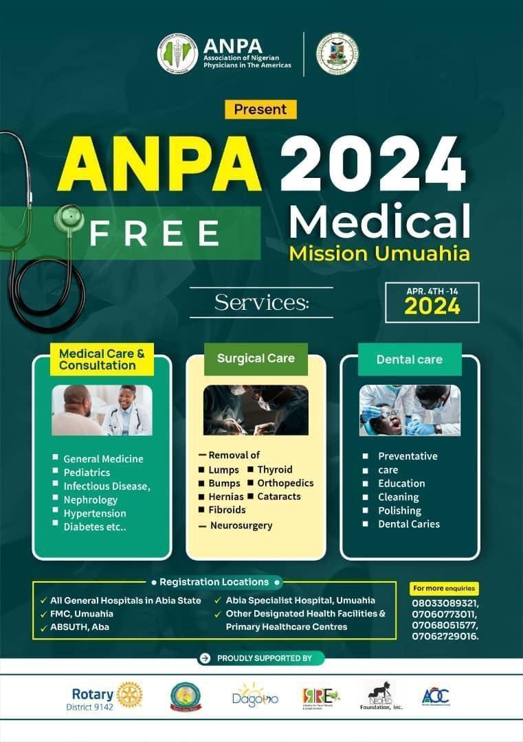 ANPA 2024 Free Medical Mission